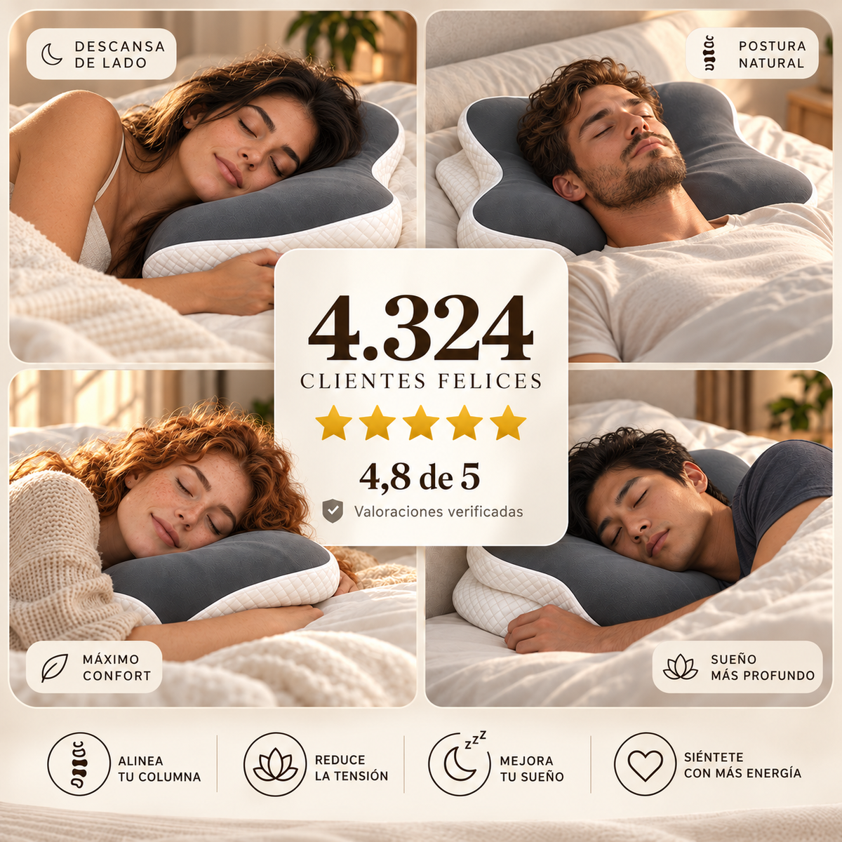 Almohada Cervical Mariposa