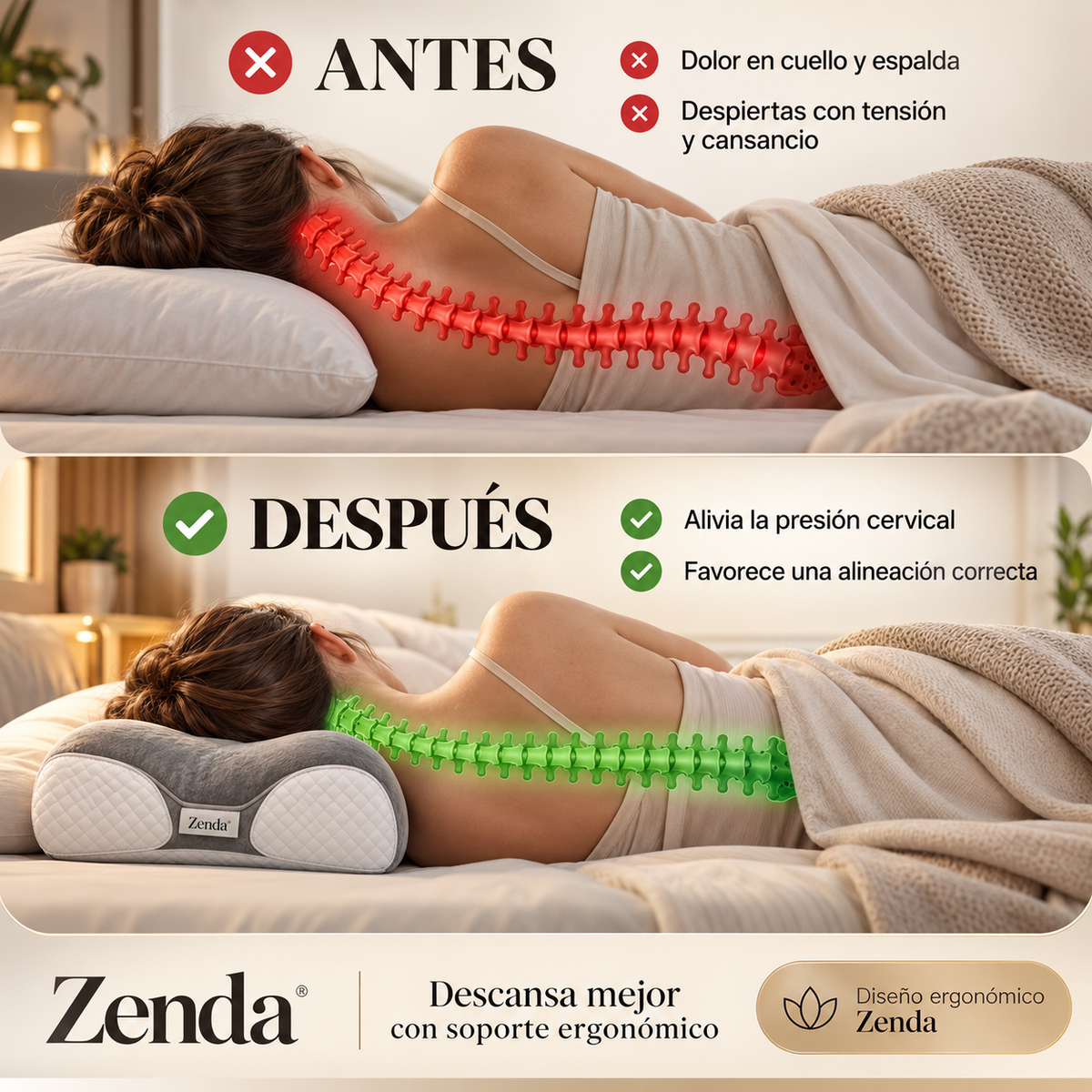 Almohada Cervical Mariposa