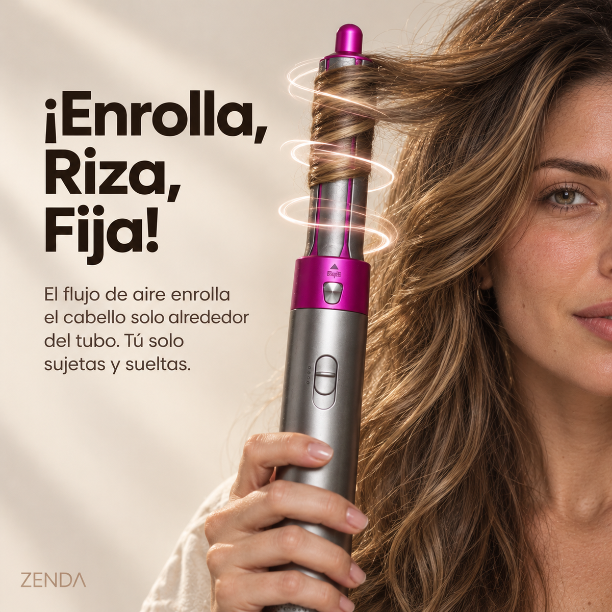 Zenda Secador y Moldeador 5 en 1