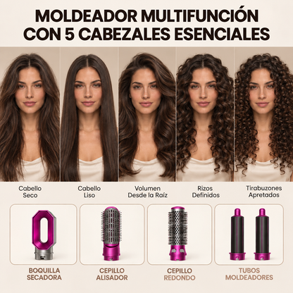 Zenda Secador y Moldeador 5 en 1